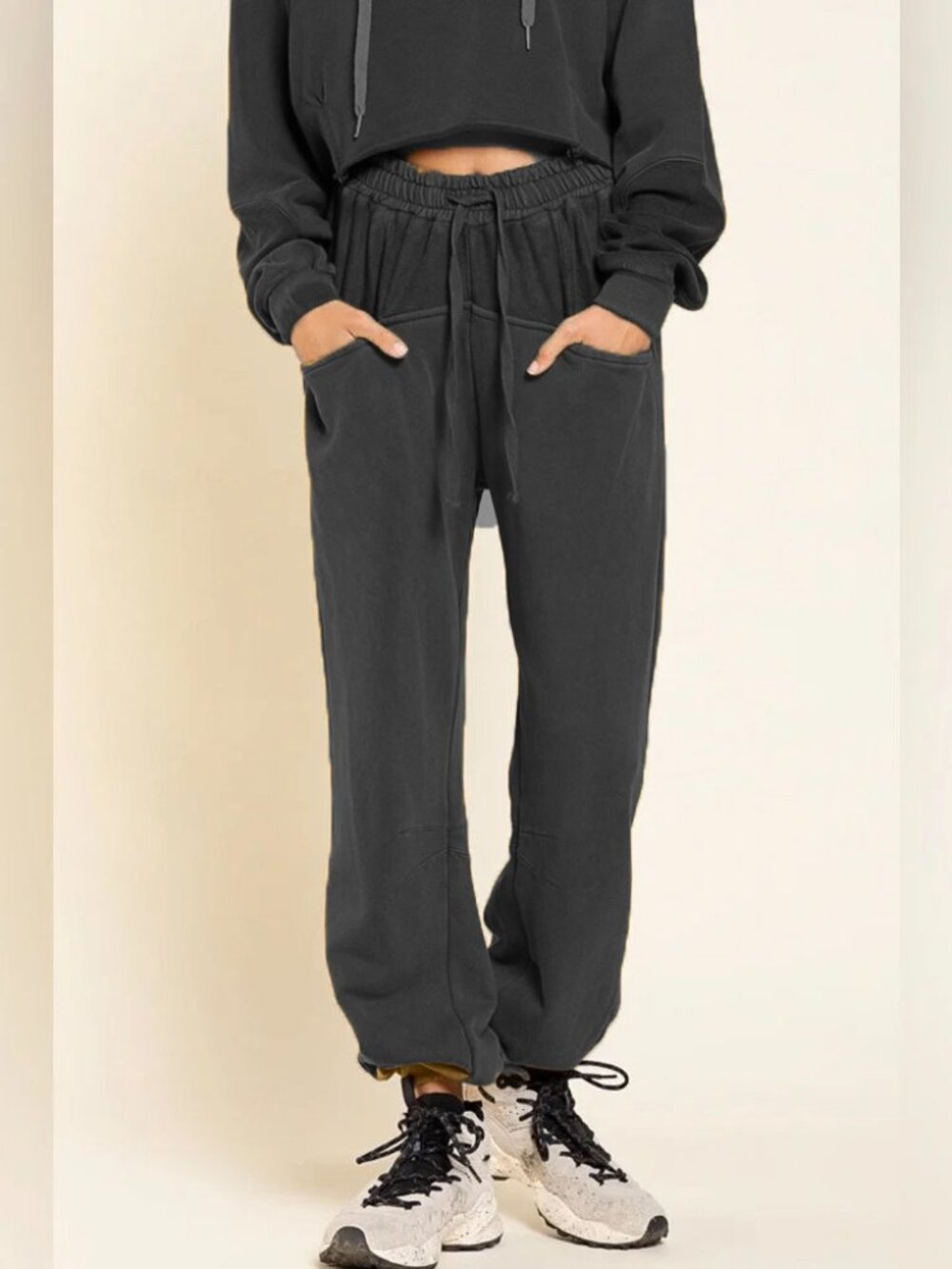 POL Clothing Drop Pocket Utility Jogger Black Small - Picture 4 of 14